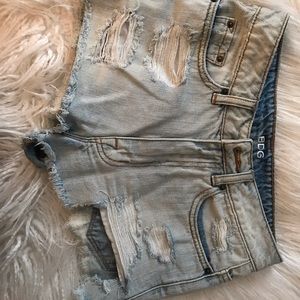 High Rise Cheeky Jean Shorts by BDG